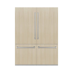 ZLINE Autograph Edition 60 in. 32.2 cu. ft. Panel Ready French Door Built-In Bottom Freezer Refrigerator with Water Dispenser and Ice Maker - RBIV - The Home Selection