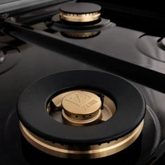 ZLINE Autograph Edition 60 in. 7.4 cu. ft. Legacy Dual Fuel Range with 9 Burner Gas Cooktop and 2 Electric Convection Ovens in DuraSnow® Stainless Steel - RASZ-SN-60 - The Home Selection