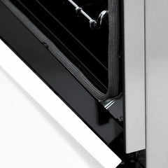 ZLINE Autograph Edition 60 in. 7.4 cu. ft. Legacy Dual Fuel Range with 9 Burner Gas Cooktop and 2 Electric Convection Ovens in DuraSnow® Stainless Steel with White Matte Doors - RASZ-WM-60 - The Home Selection
