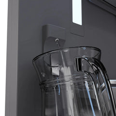 ZLINE Autograph Edition 72 in. 39.6 cu. ft. French Door Built-In Bottom Freezer Refrigerator with Water Dispensers and Ice Makers in DuraSnow® Stainless Steel with graphite Gray Interior - GRBITZ-SN-72 - The Home Selection