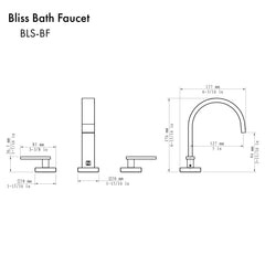 ZLINE Bliss Bath Faucet in Champagne Bronze (BLS-BF-CB) - The Home Selection