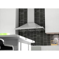 ZLINE Convertible Vent Wall Mount Range Hood in Stainless Steel with Crown Molding - KBCRN - The Home Selection