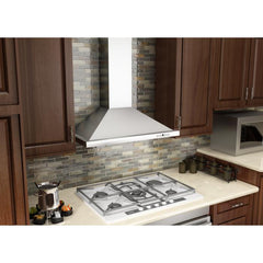 ZLINE Convertible Vent Wall Mount Range Hood in Stainless Steel with Crown Molding - KBCRN - The Home Selection