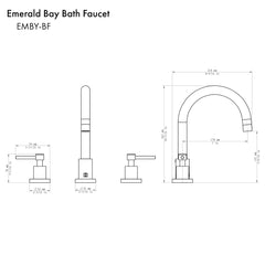 ZLINE Emerald Bay Bath Faucet With Color Options (EMBY-BF-PG) - The Home Selection