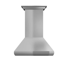 ZLINE Professional Convertible Vent Wall Mount Range Hood in Stainless Steel with Crown Molding - 587CRN - The Home Selection