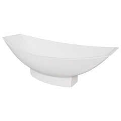 Alfi White Matte 71  Solid Surface Resin Free Standing Hammock Style Bathtub - AB9991