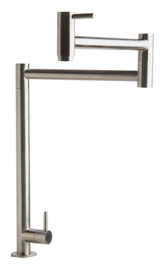 Alfi Retractable Pot Filler Faucet - Brushed Stainless Steel