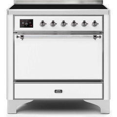 ILVE 36" Majestic II Series Induction Range with 5 Elements 3.5 cu. ft. Oven Capacity TFT Oven Control Display Solid Door (UMI09QNS3) - Ate and Drank