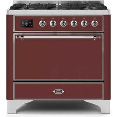 ILVE 36" Majestic II Series Dual Fuel Range with 6 Sealed Burners (UM096DQNS3) - Ate and Drank