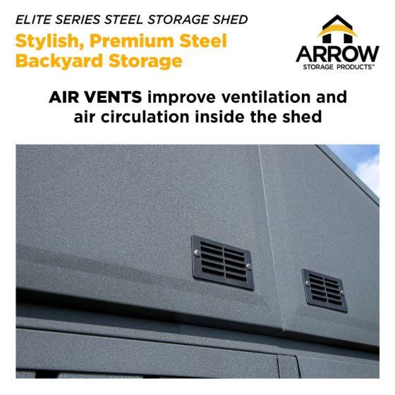 Arrow Elite Steel Storage Shed, 8x6, - EG86