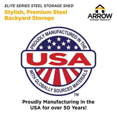 Arrow Elite Steel Storage Shed, 10x8 - EG108