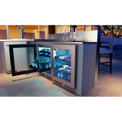 Perlick 24" Built-in Counter Depth Outdoor Refrigerator with 2 Full-Extension, Stainless Steel Door -  HH24RO-4-1