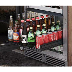 Perlick 24" Refrigerator, Fully Integrated Glass Door,  Sottile Sh.Depth (18") , 3.1 Cu. Ft. Capacity - HH24RS-4-4