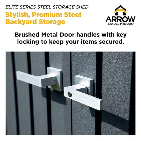 Arrow Elite Steel Storage Shed, 8x6, - EG86