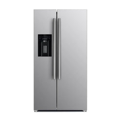 Forno 5-Piece Appliance Package - 48" Dual Fuel Range, 36" Refrigerator with Water Dispenser, Wall Mount Hood with Backsplash, Microwave Drawer, & 3-Rack Dishwasher in Stainless Steel