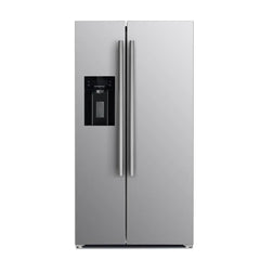 Forno 5-Piece Appliance Package - 30" Gas Range, 36" Refrigerator with Water Dispenser, Wall Mount Hood with Backsplash, Microwave Drawer, & 3-Rack Dishwasher in Stainless Steel