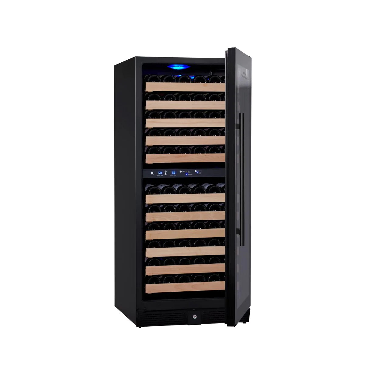 KingsBottle 24" Upright Dual Zone Wine Fridge For Home 100 Bottle - KBU100DX