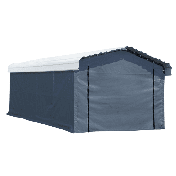 Arrow Enclosure Kit for Arrow Carport, 12 ft. x 20 ft. Gray - 10181