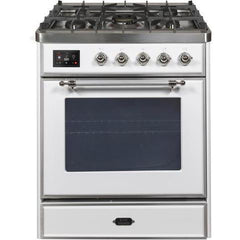 ILVE 30" Majestic II Series Gas Burner and Electric Oven Range with 5 Sealed Burners (UM30DNE3) - Ate and Drank