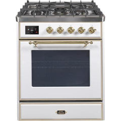 ILVE 30" Majestic II Series Gas Burner and Electric Oven Range with 5 Sealed Burners (UM30DNE3) - Ate and Drank