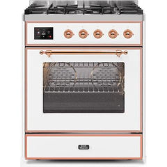 ILVE 30" Majestic II Series Gas Burner and Electric Oven Range with 5 Sealed Burners (UM30DNE3) - Ate and Drank