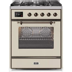 ILVE 30" Majestic II Series Gas Burner and Electric Oven Range with 5 Sealed Burners (UM30DNE3) - Ate and Drank