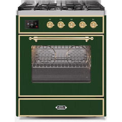 ILVE 30" Majestic II Series Gas Burner and Electric Oven Range with 5 Sealed Burners (UM30DNE3) - Ate and Drank