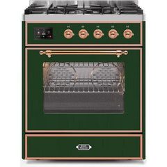 ILVE 30" Majestic II Series Gas Burner and Electric Oven Range with 5 Sealed Burners (UM30DNE3) - Ate and Drank