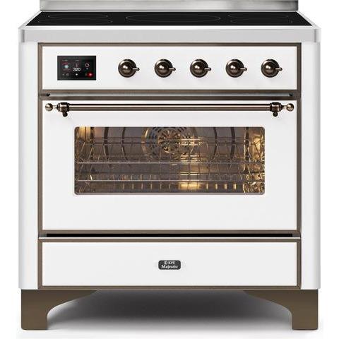 ILVE 36" Majestic II Series Electric Induction and Electric Oven Range with 5 Elements (UMI09NS3) - Ate and Drank