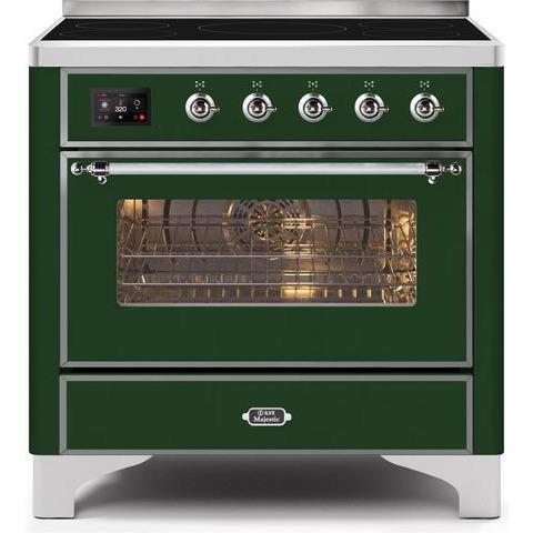ILVE 36" Majestic II Series Electric Induction and Electric Oven Range with 5 Elements (UMI09NS3) - Ate and Drank