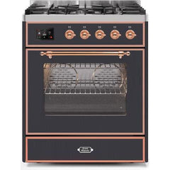 ILVE 30" Majestic II Series Gas Burner and Electric Oven Range with 5 Sealed Burners (UM30DNE3) - Ate and Drank