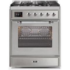 ILVE 30" Majestic II Series Gas Burner and Electric Oven Range with 5 Sealed Burners (UM30DNE3) - Ate and Drank