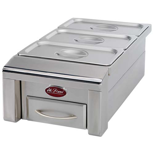 CalFlame 12 Inch DROP IN FOOD WARMER - BBQ07888P