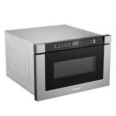 Cosmo 24" Built-in Microwave Drawer with Automatic Presets, Touch Controls, Defrosting Rack and 1.2 cu. ft. Capacity in Stainless Steel