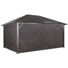 Sojag Curtains for Genova Gazebo, 10 ft. x 14 ft. Brown, Gazebo Not Included - 135-9163889