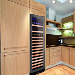KingsBottle 24" Large Wine Cooler Refrigerator Drinks Cabinet 166 Bottle - KBU170WX