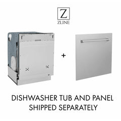 ZLINE 24" Monument Series 3rd Rack Top Touch Control Dishwasher with Color Options and Stainless Steel Tub, 45dBa - DWMT-24