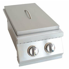 KOKOMO Built In Double Side Burner Stainless Steel with removable cover - KO-BAK2BG