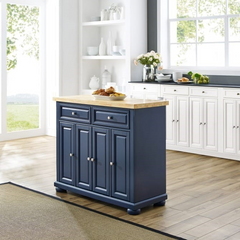 CROSLEY KF30031ANV MADISON 42 INCH TRANSITIONAL DESIGN KITCHEN ISLAND - NAVY