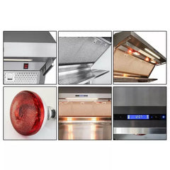 Forno 5-Piece Pro Appliance Package - 36" Gas Range, 56" Pro-Style Refrigerator, Wall Mount Hood with Backsplash, Microwave Oven, & 3-Rack Dishwasher in Stainless Steel