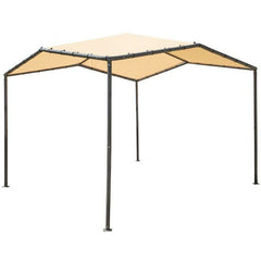 ShelterLogic 10x10 Pacifica Gazebo Canopy Charcoal Frame and Marzipan Tan Cover - 22512