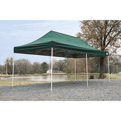 ShelterLogic HD Series Straight Leg Pop-Up Canopy, 10 ft. x 20 ft. Green - 22582