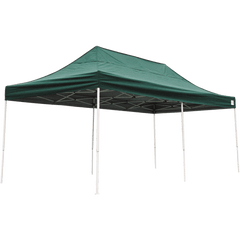 ShelterLogic HD Series Straight Leg Pop-Up Canopy, 10 ft. x 20 ft. Green - 22582