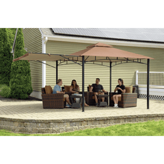 ShelterLogic Redwood Gazebo, 11 ft. x 11 ft. Bronze - 24011