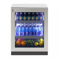 Sapphire Beverage Center 24" ADA / Glass Door Refrigerator with 4.7 Cu. Ft. Capacity, 3 Full Extension Racks, LED Lighting, Multifunction Touch Control, and Star-K Certified - SBCR24