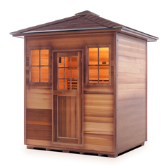 Enlighten MoonLight 4 Peak Outdoor Dry Traditional Sauna - T-16378