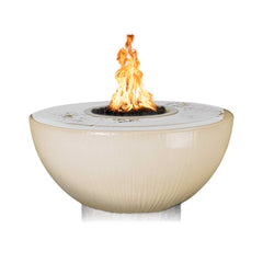 The Outdoor Plus 38″ SEDONA GFRC FIRE & WATER BOWL – 360° SPILL - OPT-38FW360