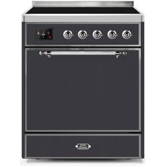 ILVE 30" Majestic II Series Induction Range with 4 Elements 2.3 cu. ft. Total Oven Capacity TFT Oven Control Display (UMI30QNE3) - Ate and Drank
