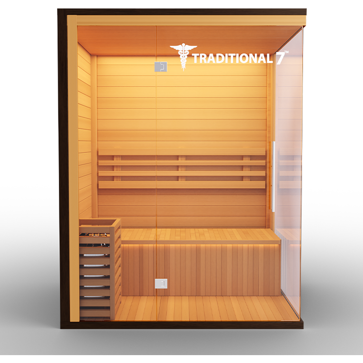 Medical Breakthrough 3 Person Traditional 7 ™ Steam Sauna - T7S