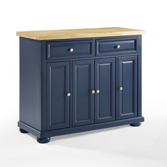 CROSLEY KF30031ANV MADISON 42 INCH TRANSITIONAL DESIGN KITCHEN ISLAND - NAVY